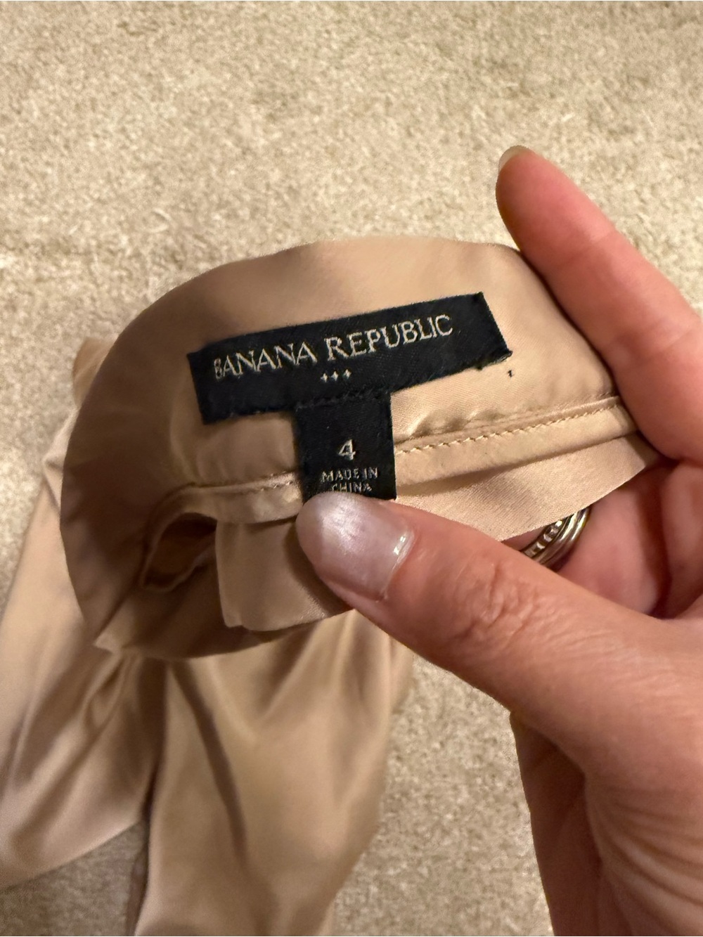 Banana Republic Tan Bias Midi Skirt - Picture 3 of 5